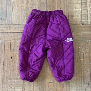 The North Face Perrito reversible snow pants 6-12 months owls berry nwot
